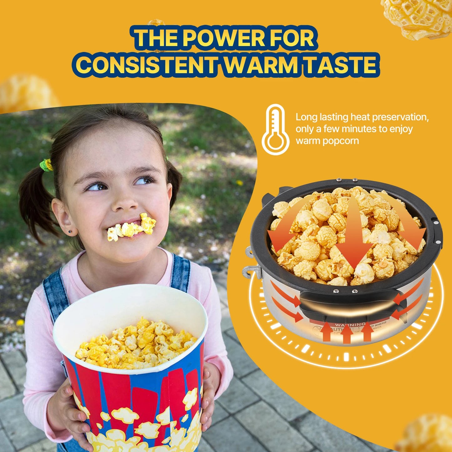 SucceBuy Popcorn Maker Commercial Countertop Machine