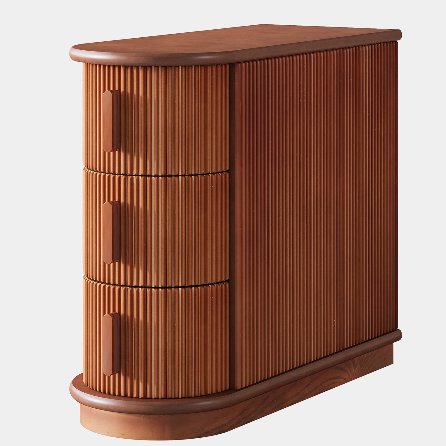 Tribesigns Solid Wood End Table Drawers Modern Sofa Table
