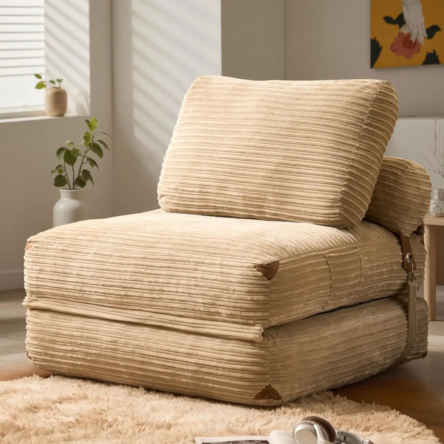 Foldable Sofa Bed Fold Out Lounger Chair for Living Room