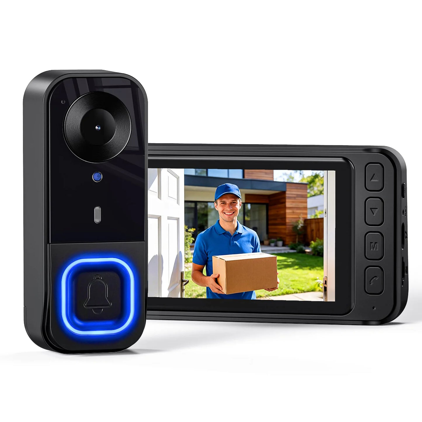 Video Doorbell HD Camera With Night Vision Local Storage 128GB