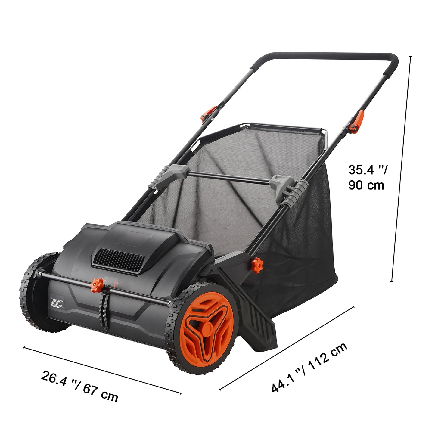 SucceBuy Tow Behind Lawn Sweeper Large Capacity Heavy Duty