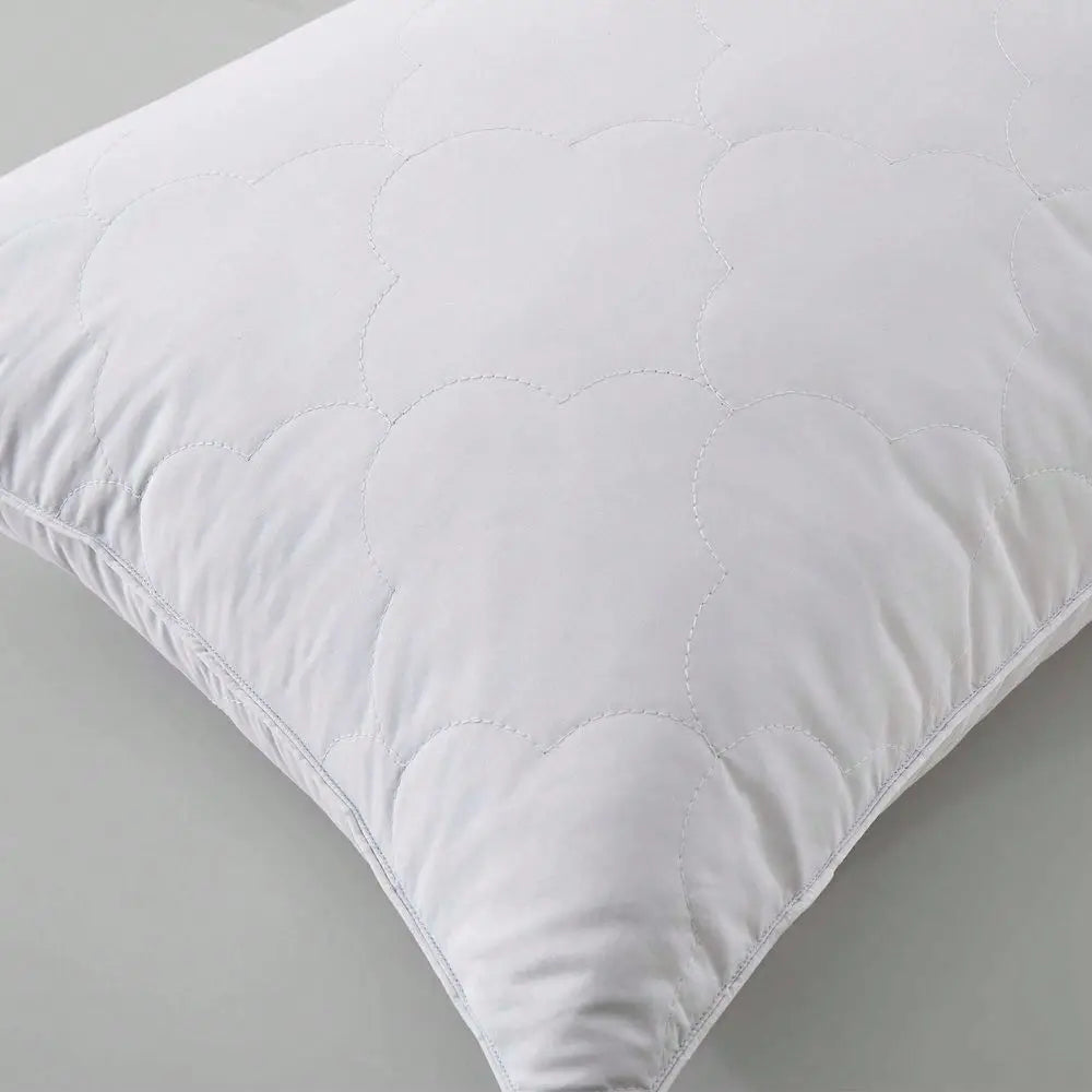 Cloud Quilt Set Of 2 Soft To Medium Feather Pillows