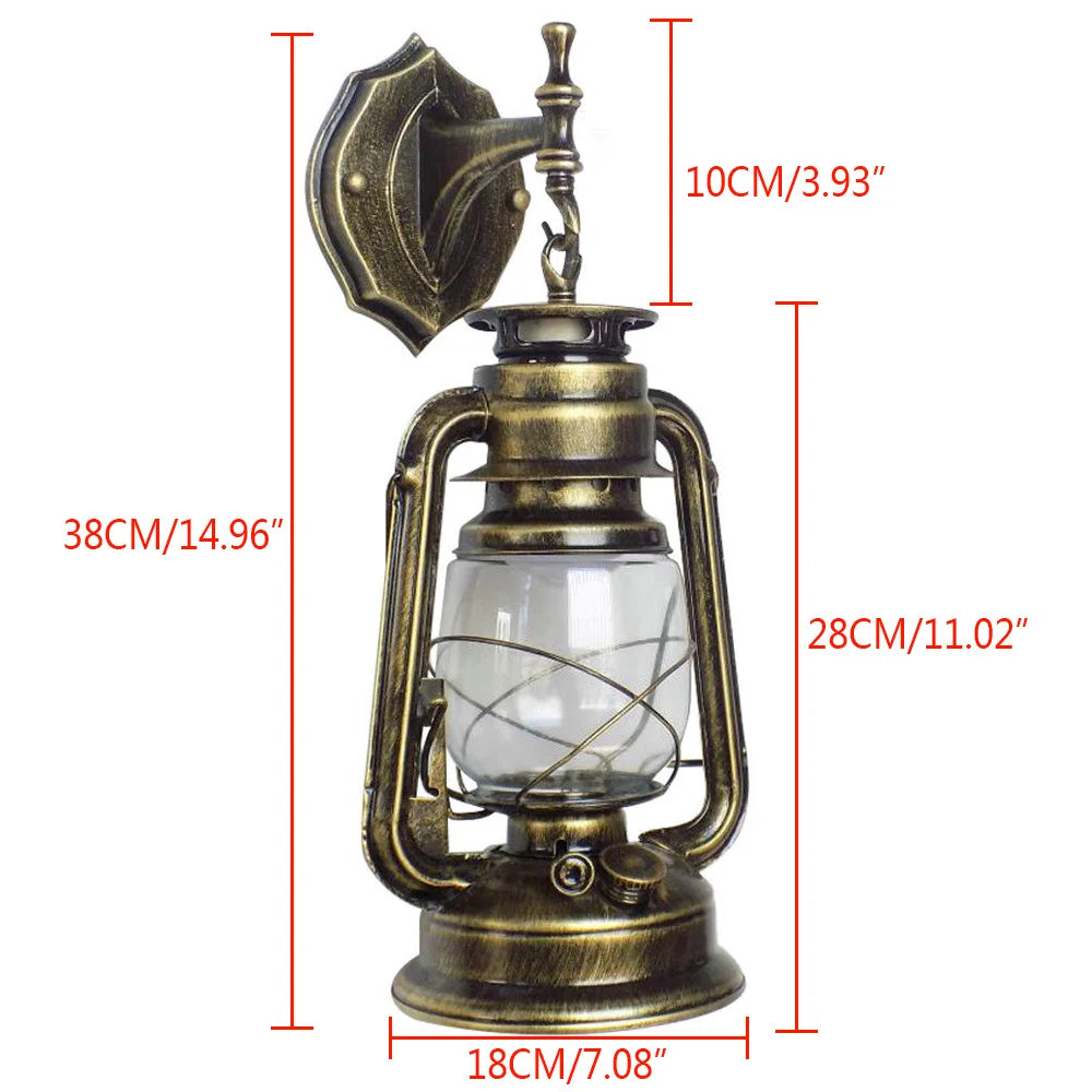 Bymaocar Antique Outdoor Wall Light Lantern for Yards and Facades