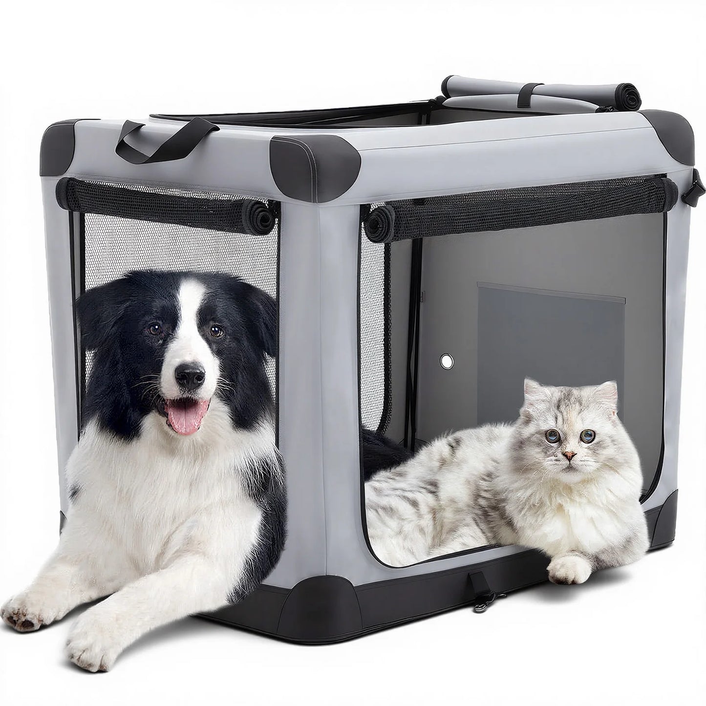 JHK Foldable Dog Crate 600D Oxford Portable Kennel