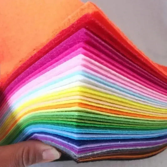 Assorted Soft Felt Fabric Sheets 40 Pcs DIY Patchwork Squares