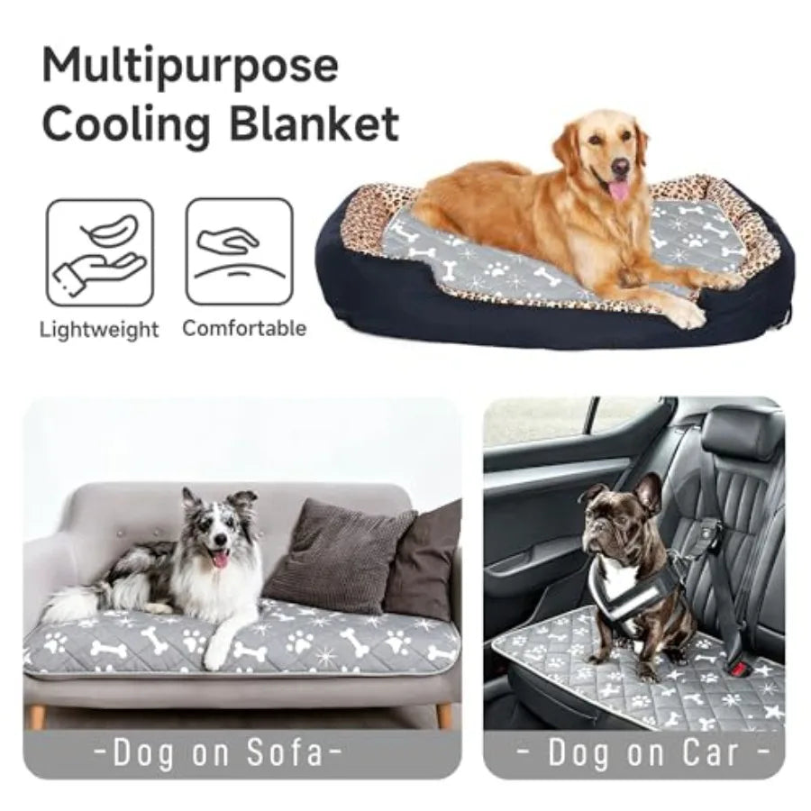Pet Cooling Mat For Cats And Dogs, Lightweight Outdoor Pad