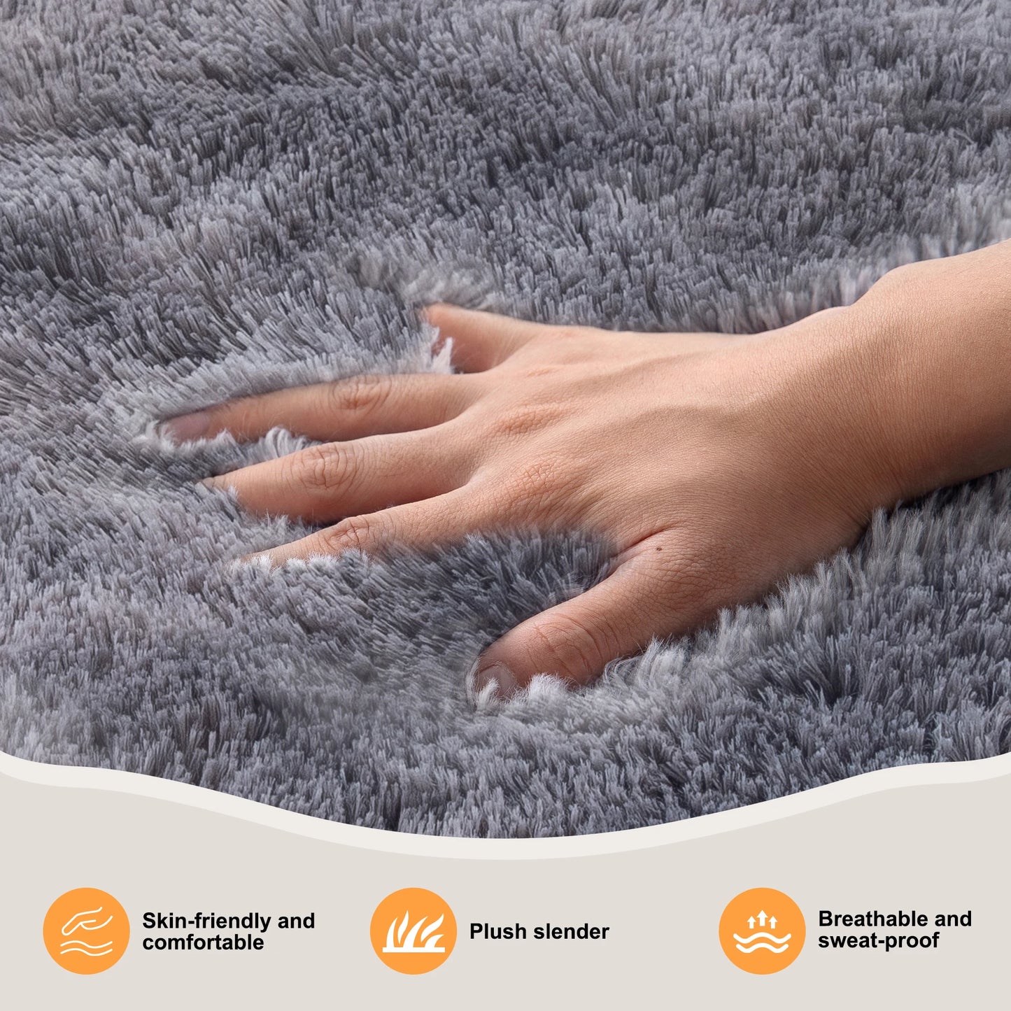 Ultra Soft Puffy Rug Tufted Carpet For Bedroom Living Room