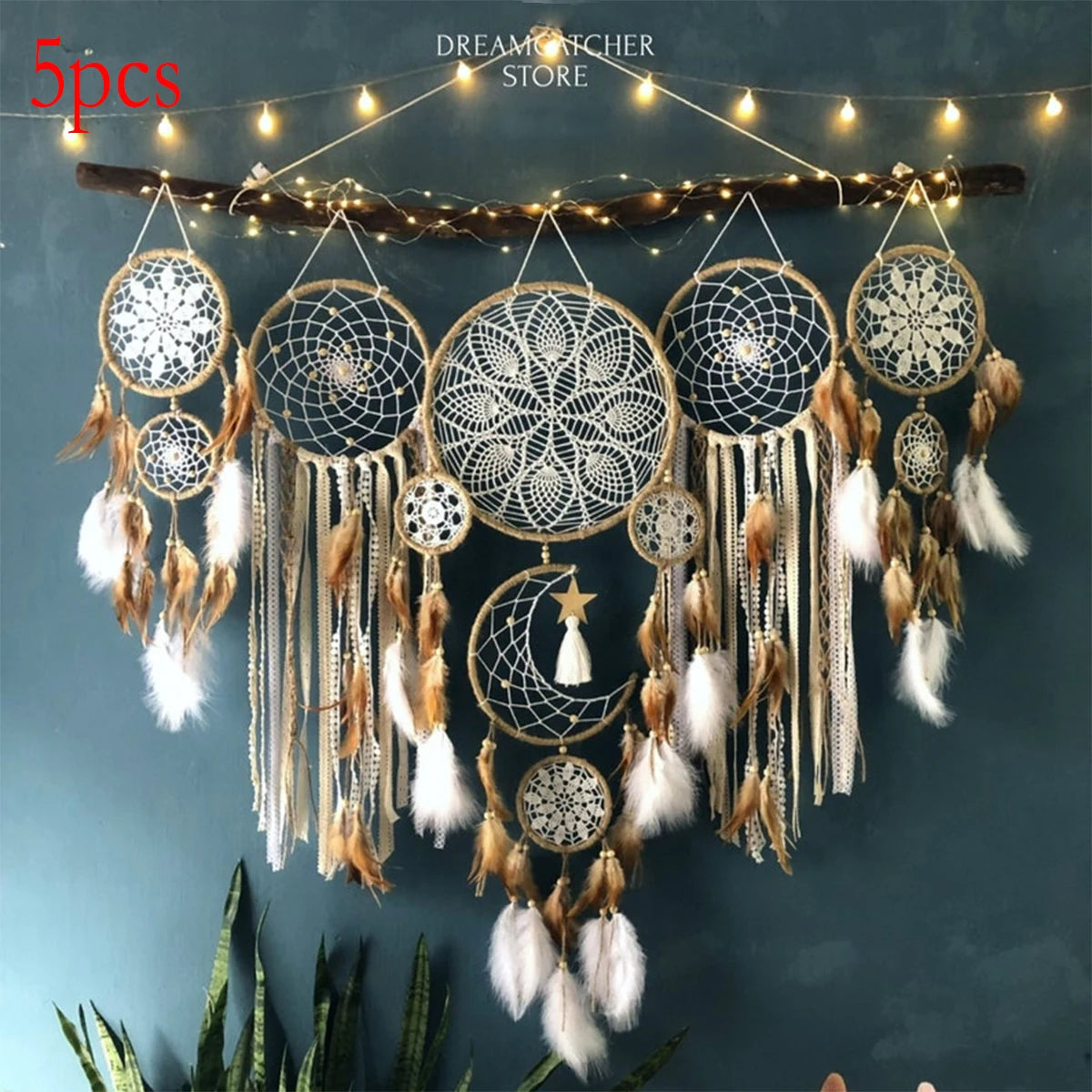 Bohemian Dream Catcher Moon Sun Wall Decor Bedside