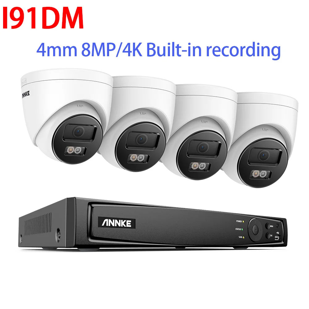 ANNKE 4K Ultra HD POE NVR CCTV Surveillance System 8Channel