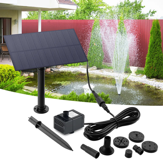 Shunmaii Solar Panel Fountain Pump For Garden And Aquarium
