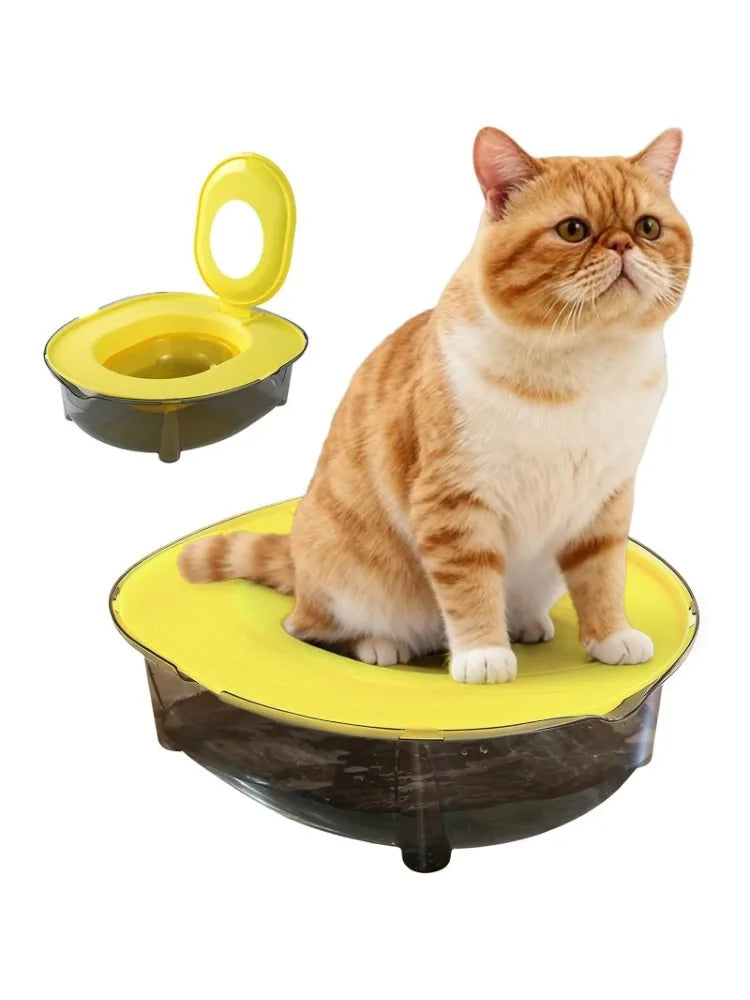 Cat Litter Box Set Detachable Splash Proof Odor Resistant Design