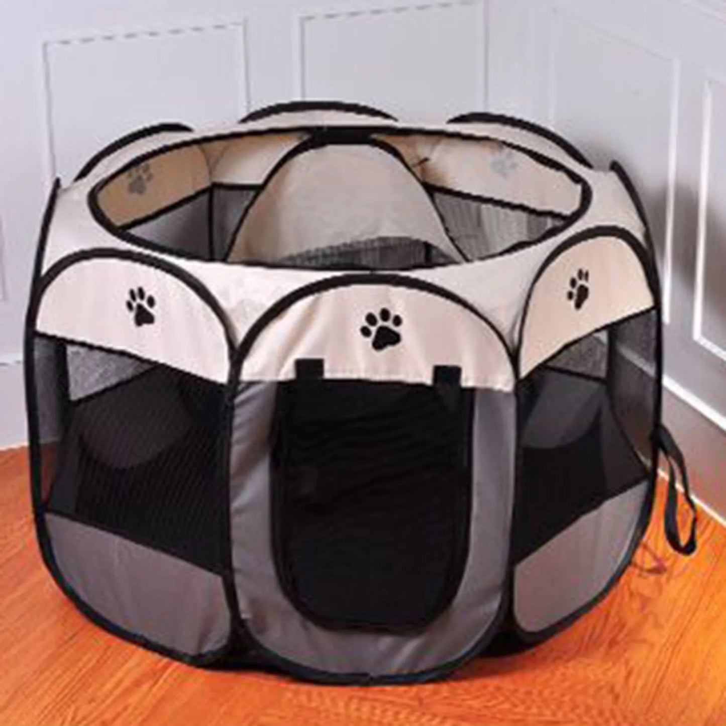 TOPINCN Portable Dog Crate Breathable Foldable Soft Kennel For Cats And Dogs