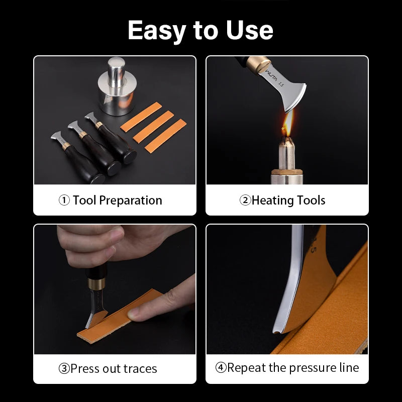 WUTA Leather Edge Creaser Beveler Professional Craft Tool