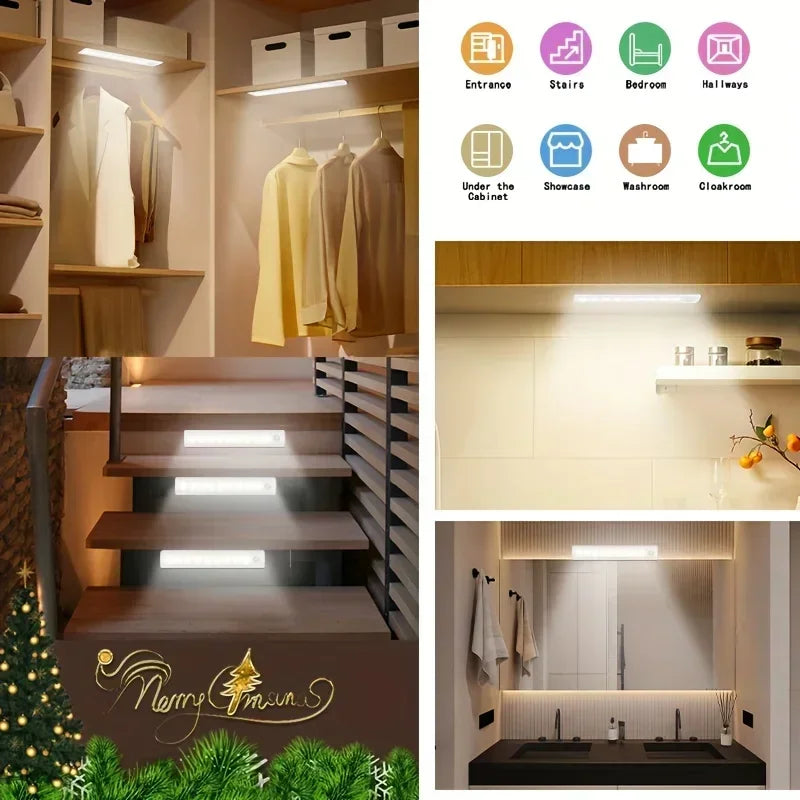 Rechargeable Motion Sensor Under Cabinet Lights For Kitchen