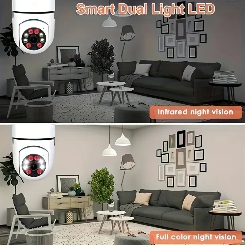 BoyKeep Outdoor WiFi Security Camera 5GHz E27 Bulb Socket