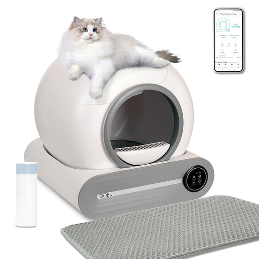 DOEL Self Cleaning Cat Litter Box With App Control WiFi