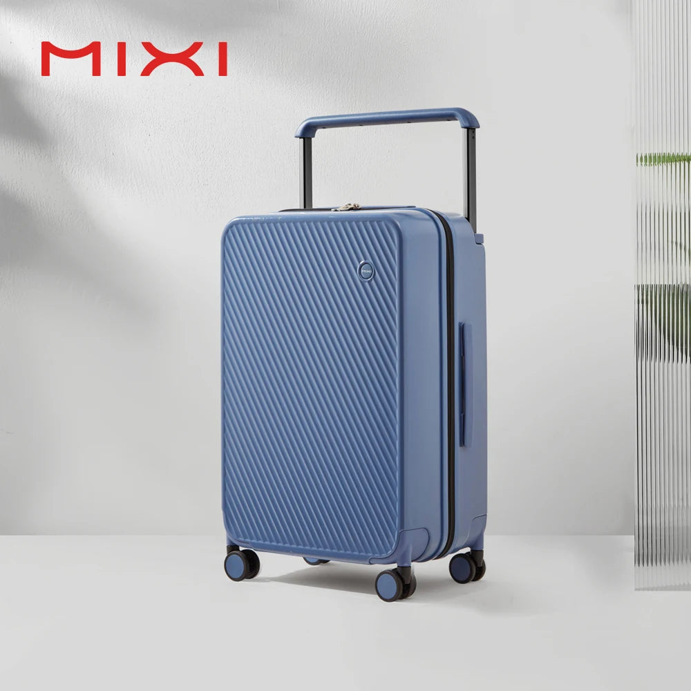 Mixi Hardside Patent Design Carry On Luggage With Spinner Wheels