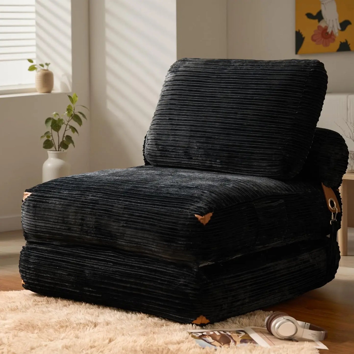 Foldable Sofa Bed Fold Out Lounger Chair for Living Room
