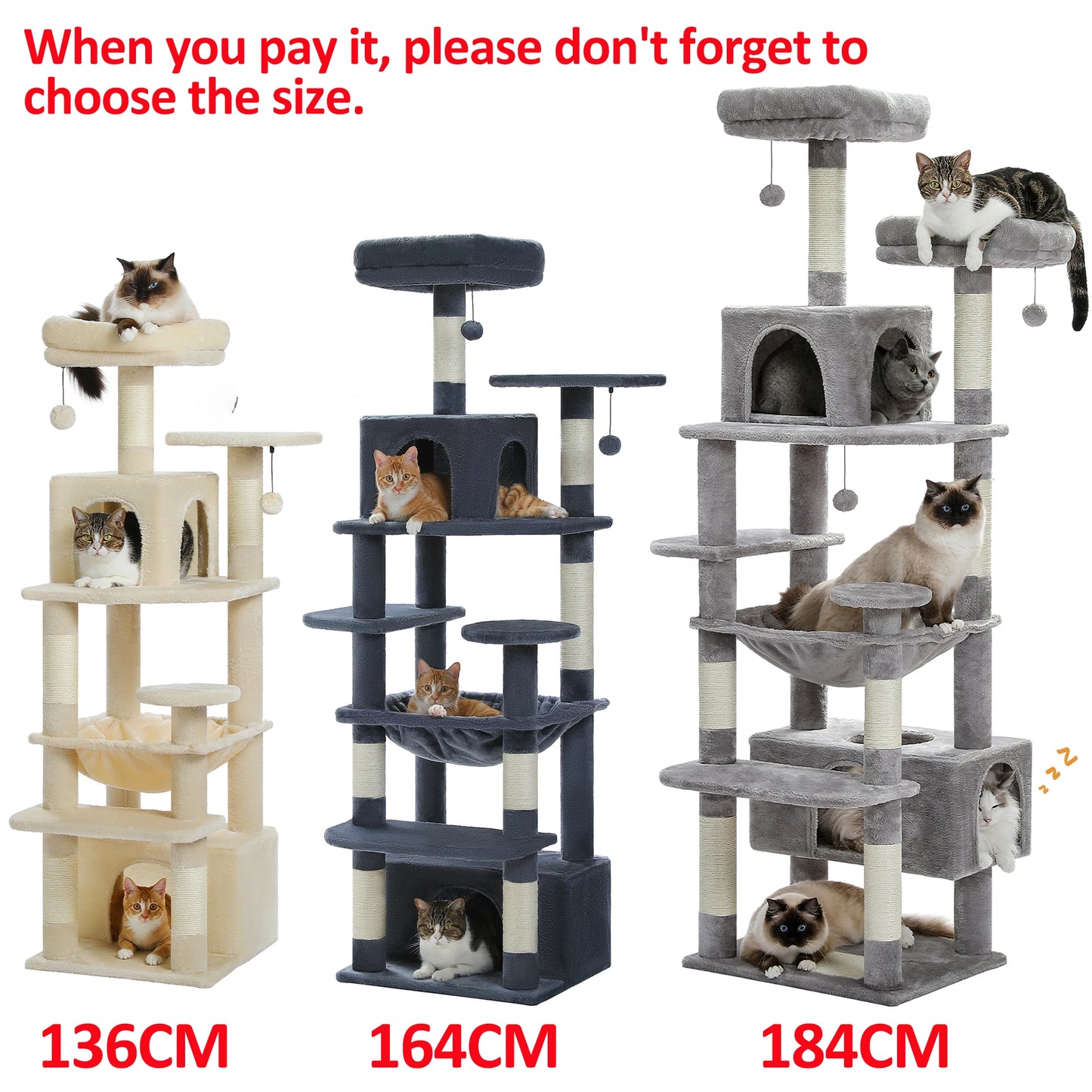 PAWZ Road Cat Tree And Tower With Scratching Posts Perches