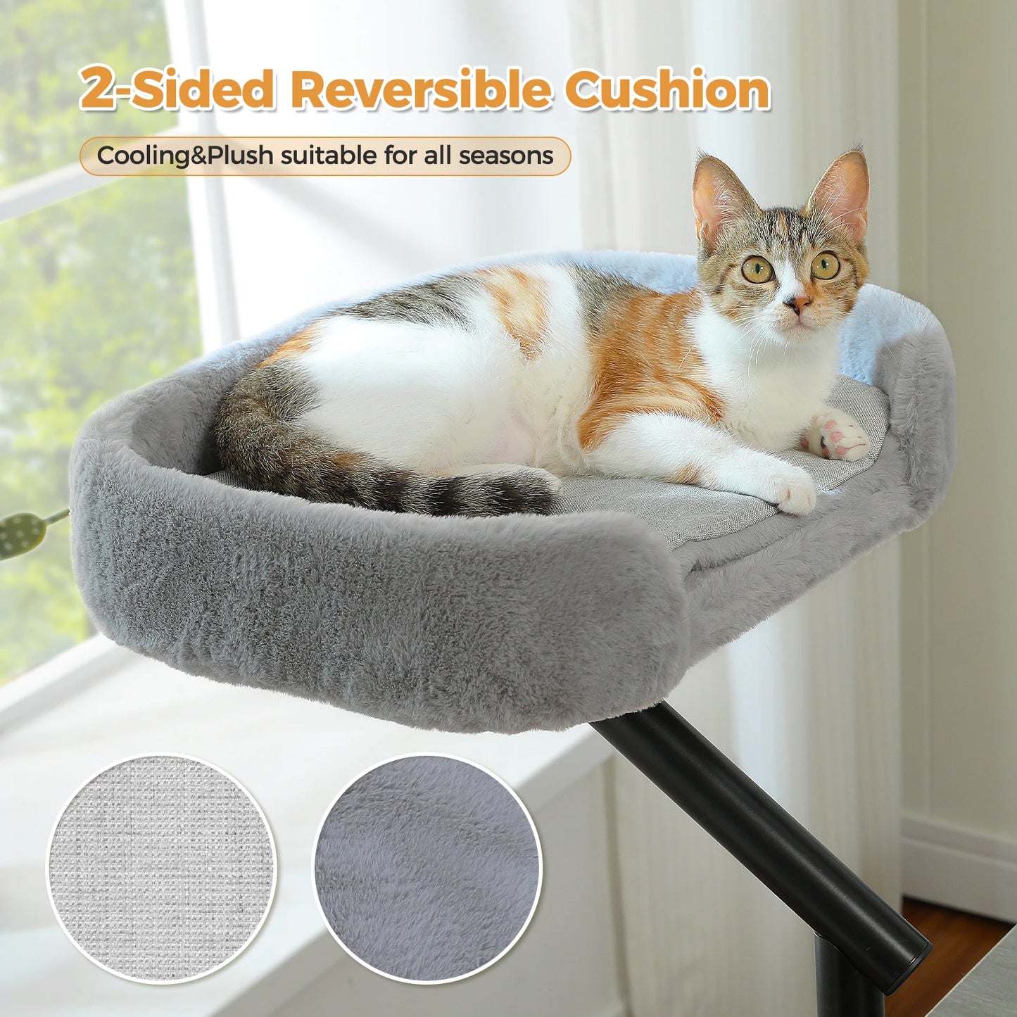 PAWZ Road Cat Desk Bed 360° Rotatable Stand Indoor Cats
