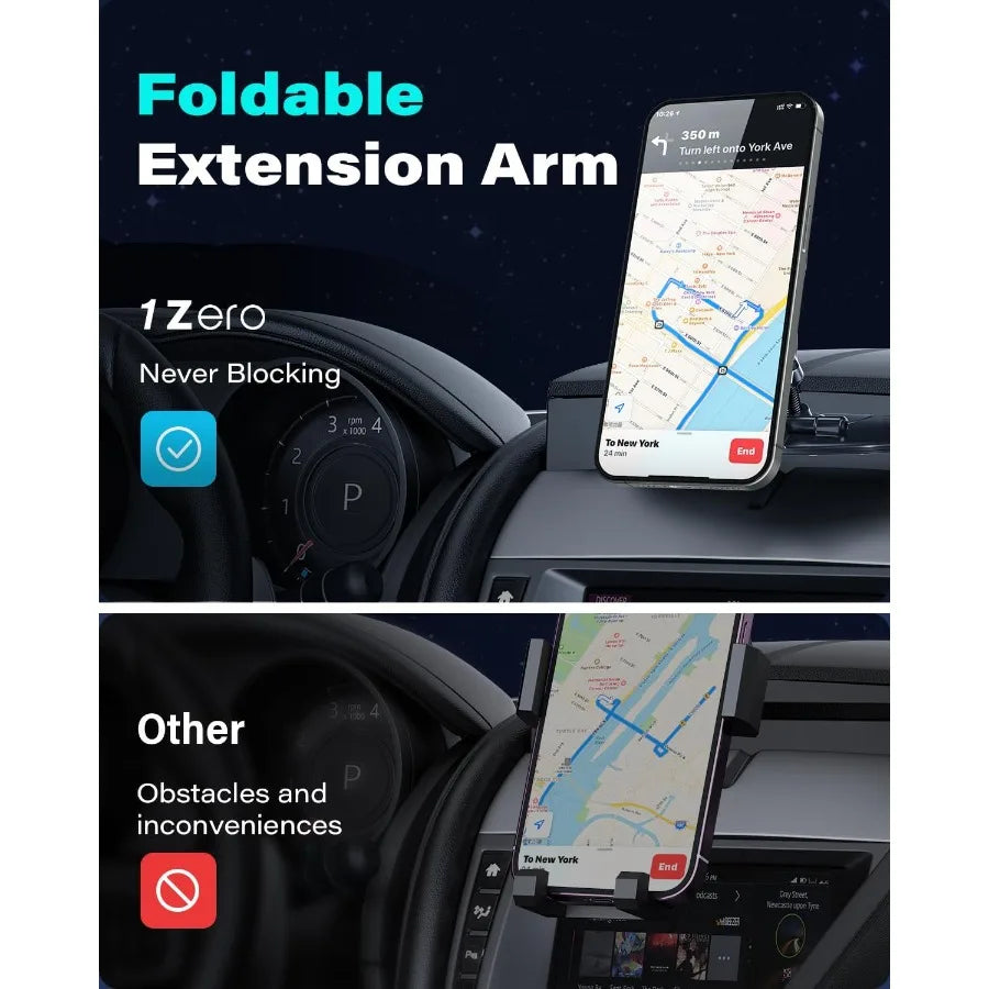 Magnetic CD Phone Holder For Car With MagSafe Alignment