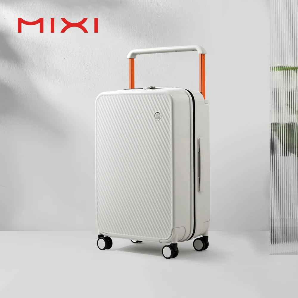 Mixi Hardside Patent Design Carry On Luggage With Spinner Wheels