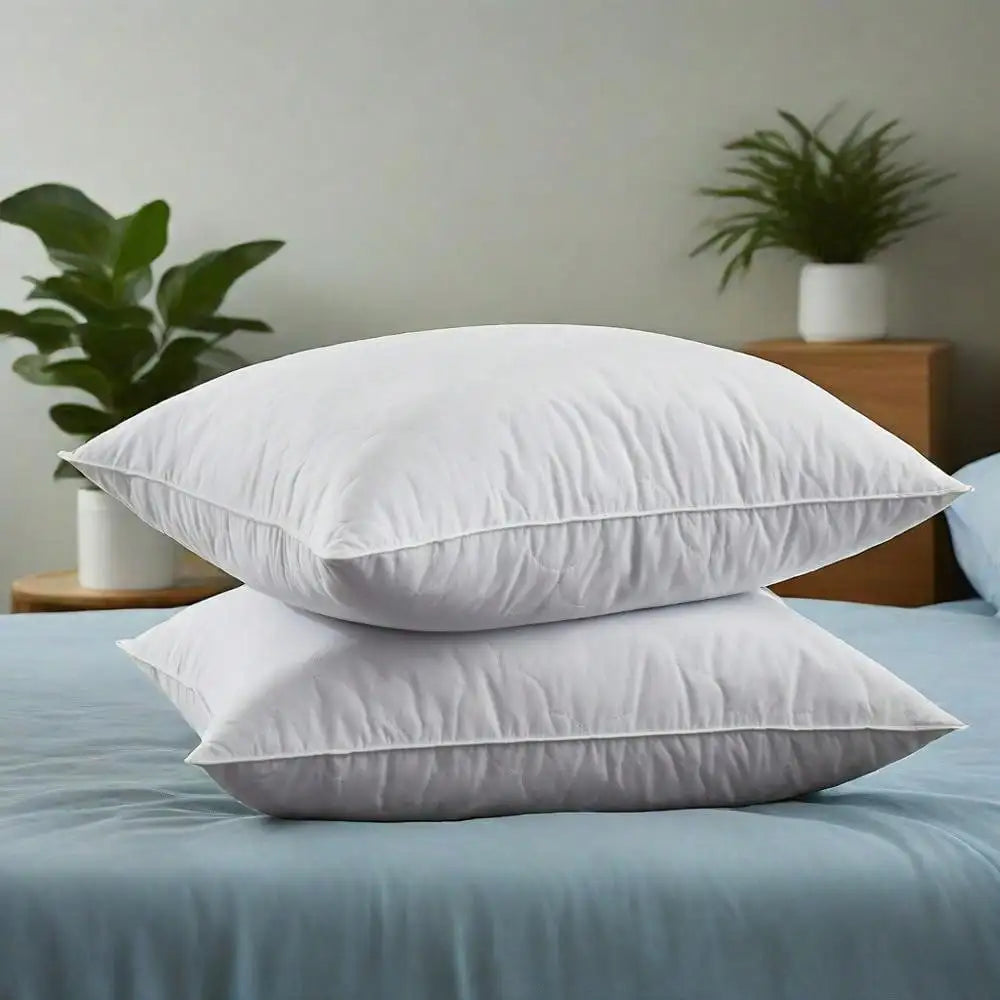 Cloud Quilt Set Of 2 Soft To Medium Feather Pillows