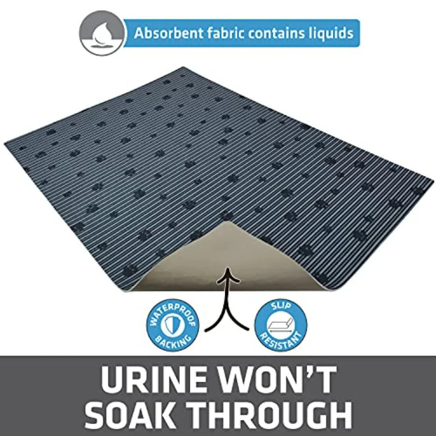 Cat Litter Box Mat Trapping Waterproof Absorbent Machine Washable