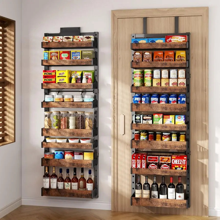 Over The Door Pantry Organizer Heavy Duty Metal Rack