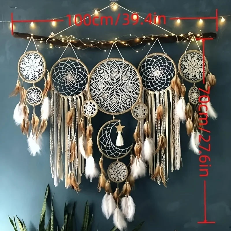 Bohemian Dream Catcher Moon Sun Wall Decor Bedside