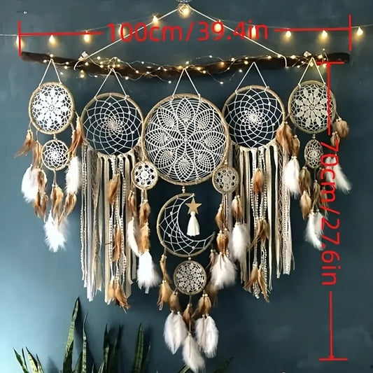 Bohemian Dream Catcher Moon Sun Wall Decor Bedside