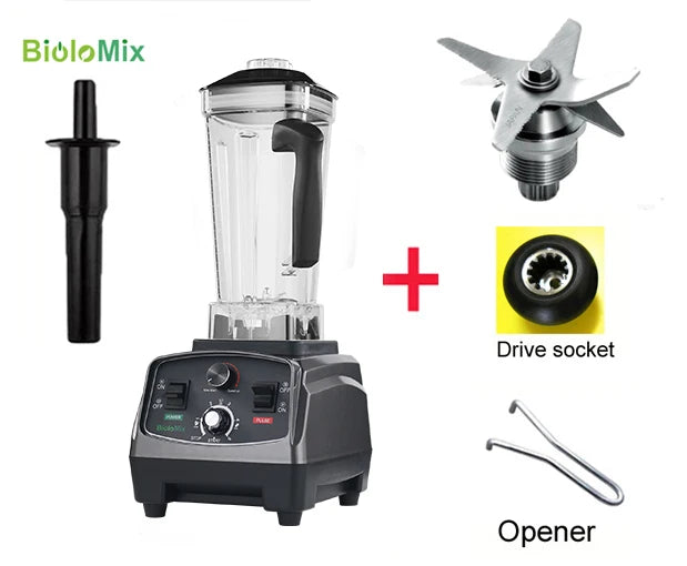 BioloMix Heavy Duty Commercial Blender Mixer Juicer 3HP 2200W